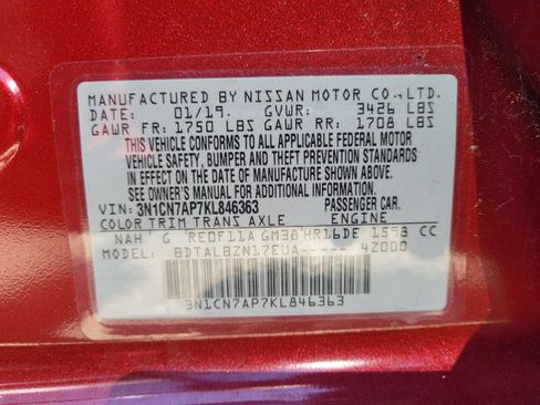 Used 2019 Nissan Versa SV FWD image 33