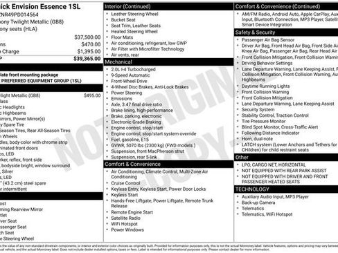 Used 2023 Buick Envision Essence image 7