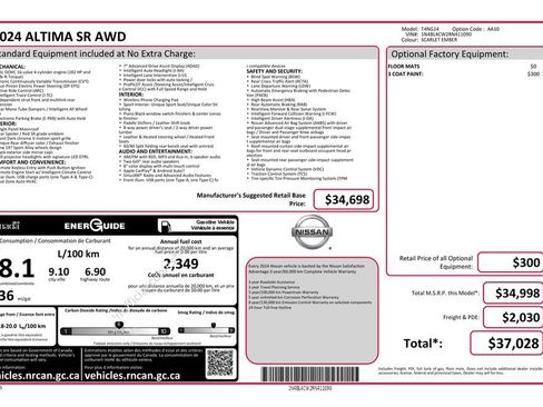 Used 2024 Nissan Altima 2.5 SR AWD/4WD image 27