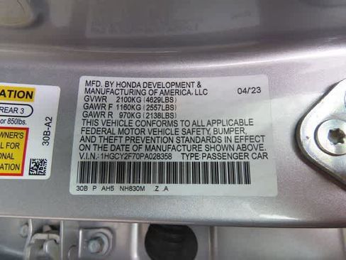 Certified 2023 Honda Accord Sport image 25
