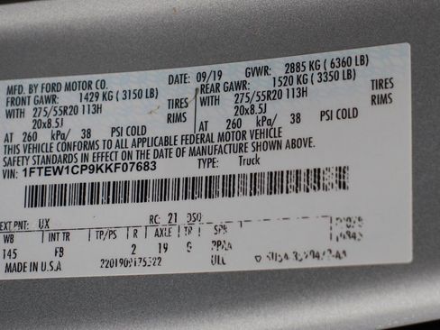 Used 2019 Ford F150 XLT w/ Equipment Group 302A Luxury image 47