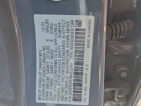 Certified 2024 Honda Civic Sport image 16