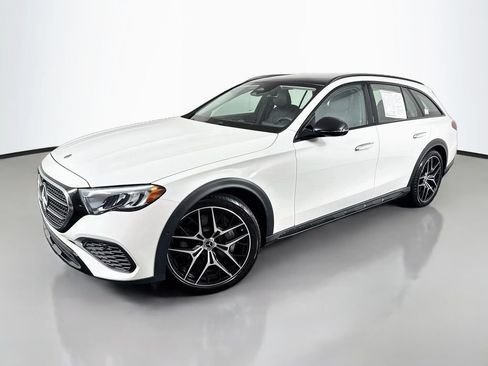 Used 2025 Mercedes-Benz E 450 4MATIC All-Terrain Wagon w/ MBUS Superscreen Package image 1