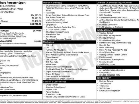 New 2026 Subaru Forester Sport w/ Onyx Edition AWD/4WD image 5