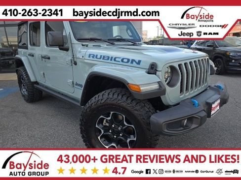 Used 2023 Jeep Wrangler Unlimited Rubicon 4xe w/ Cold Weather Group image 1