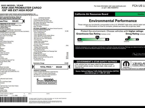 Used 2023 RAM ProMaster 3500 w/ Driver Convenience Group FWD image 5