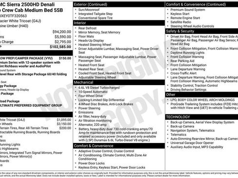 New 2026 GMC Sierra 2500 Denali Ultimate w/ Snow Plow Prep/Camper Package AWD/4WD image 3