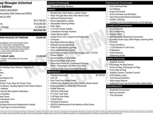 Used 2020 Jeep Wrangler Unlimited Sport image 37