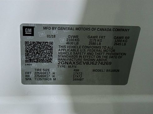 Used 2018 Chevrolet Equinox LT AWD/4WD image 34