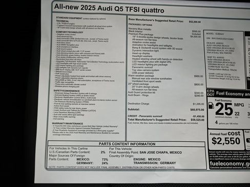 New 2025 Audi Q5 Premium Plus image 39