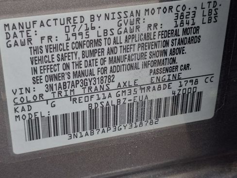 Used 2016 Nissan Sentra S FWD image 30