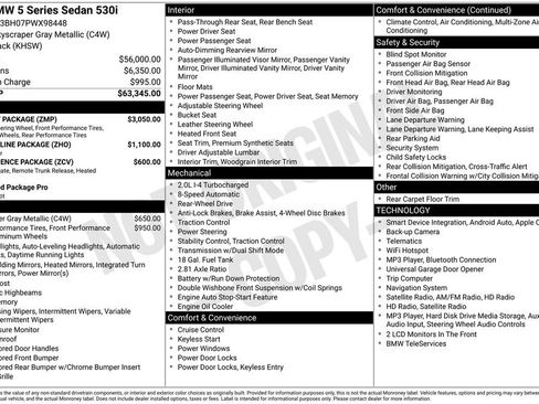 Used 2023 BMW 530i w/ M Sport Package RWD image 15