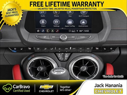 Certified 2022 Chevrolet Camaro ZL1 w/ LPO, ZL1 Protection Package RWD image 16