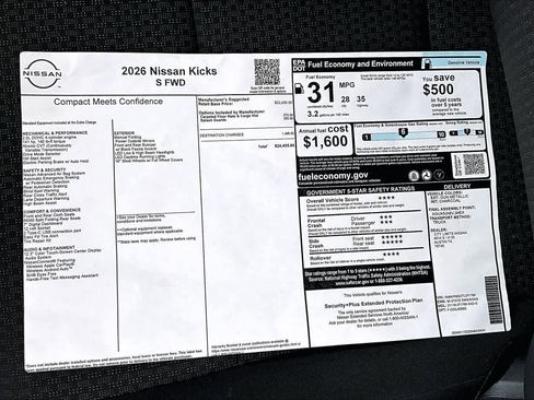 New 2026 Nissan Kicks S image 21