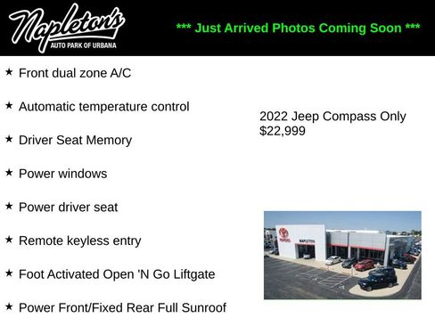 Used 2022 Jeep Compass Limited w/ Elite Group image 2