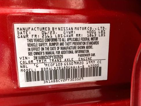 Used 2023 Nissan Sentra SV w/ All-Weather Package FWD image 35