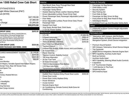 Used 2017 RAM 1500 Rebel w/ Luxury Group AWD/4WD image 5