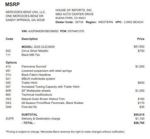Certified 2025 Mercedes-Benz GLE 350 4MATIC image 4