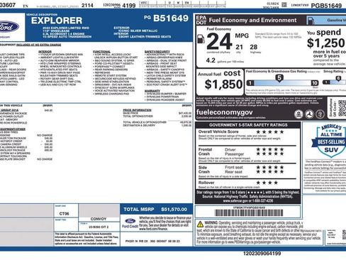 Used 2023 Ford Explorer Limited w/ Limited Technology Package RWD image 63