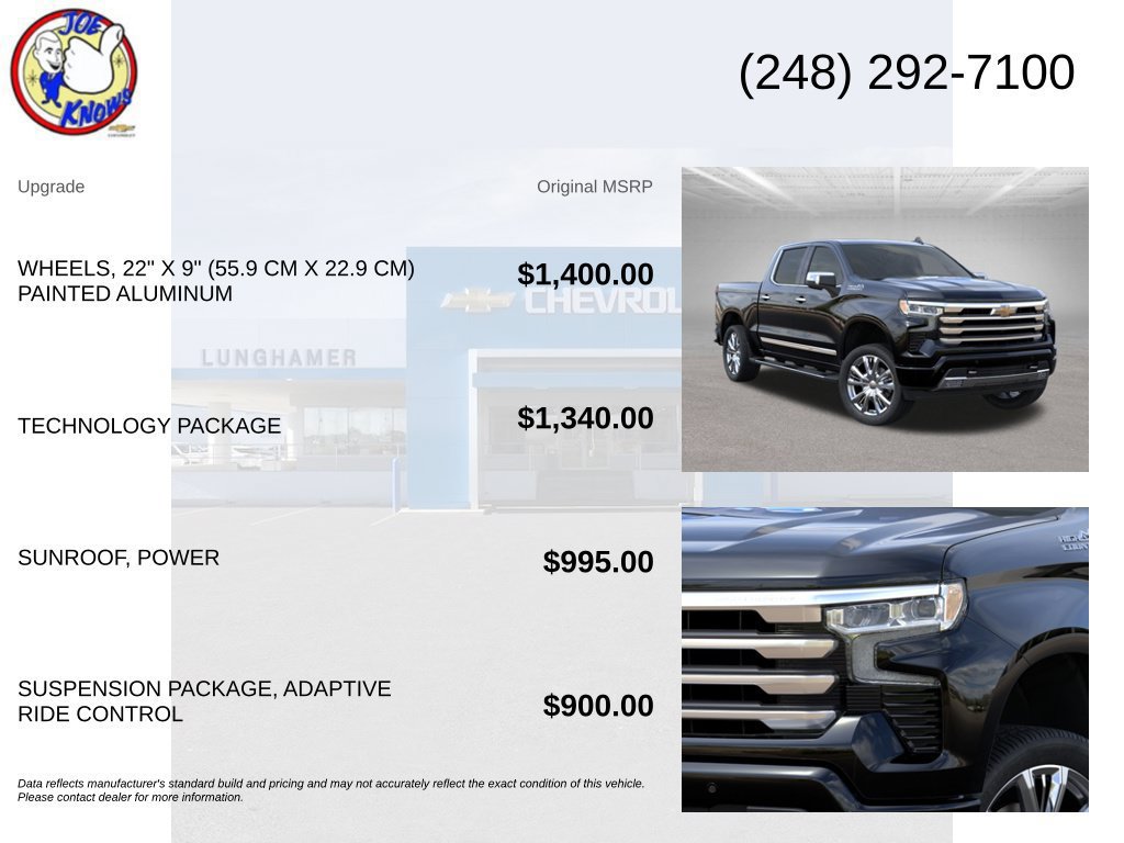 New 2026 Chevrolet Silverado 1500 High Country w/ Technology Package AWD/4WD image 5