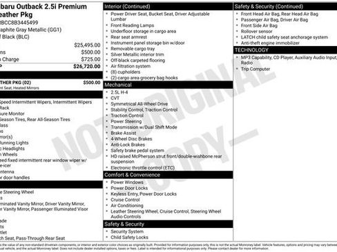 Used 2011 Subaru Outback 2.5i Premium w/ All-Weather Pkg AWD/4WD image 4