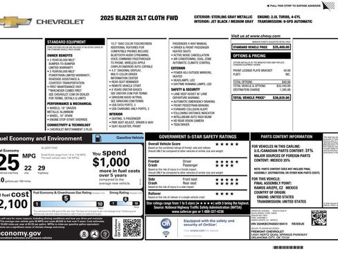Used 2025 Chevrolet Blazer LT image 4