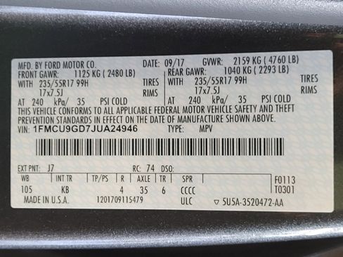 Used 2018 Ford Escape SE AWD/4WD image 33