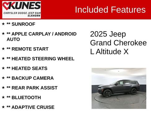 New 2025 Jeep Grand Cherokee L Altitude image 2