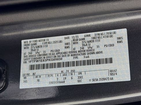 Used 2023 Ford F150 XLT w/ Equipment Group 302A High AWD/4WD image 28