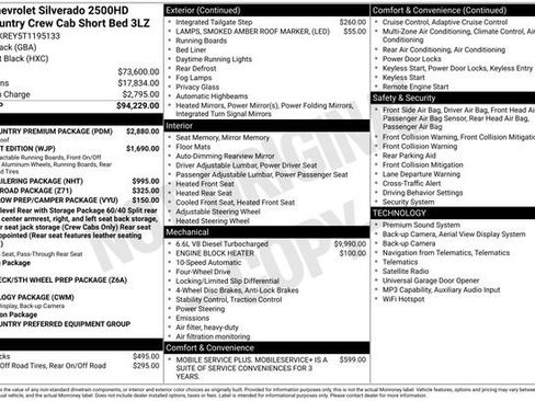 New 2026 Chevrolet Silverado 2500 High Country w/ High Country Premium Package AWD/4WD image 6