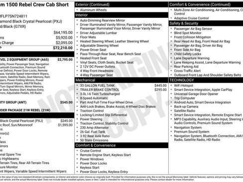 Used 2025 RAM 1500 Rebel w/ Rebel Level 2 Equipment Group AWD/4WD image 54