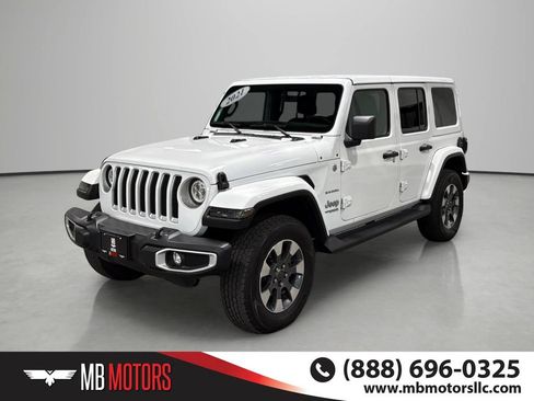 Used 2021 Jeep Wrangler Unlimited Sahara w/ Uconnect 4C Nav & Sound Group AWD/4WD image 1