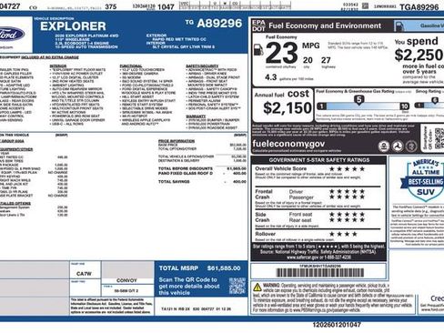 New 2026 Ford Explorer Platinum w/ LUX Leather Package image 28