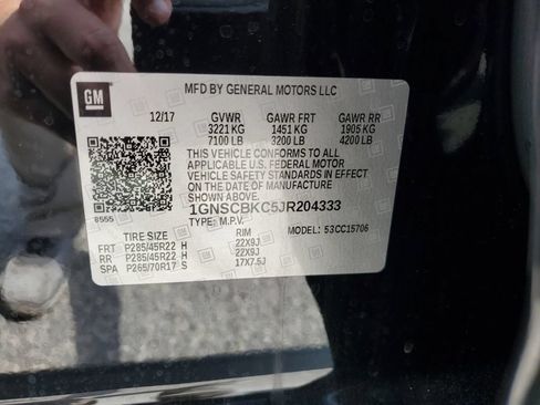 Used 2018 Chevrolet Tahoe LT w/ RST Edition RWD image 10