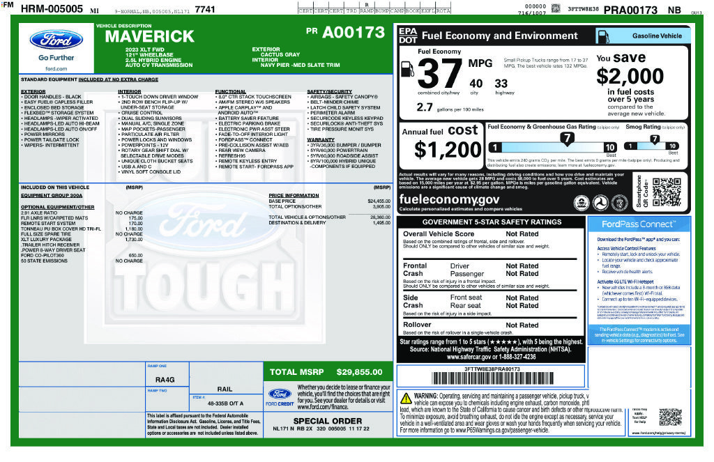 Used 2023 Ford Maverick XLT w/ XLT Luxury Package FWD image 12