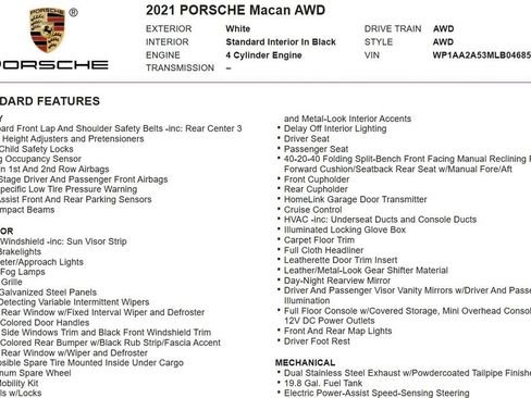 Used 2021 Porsche Macan AWD/4WD image 17