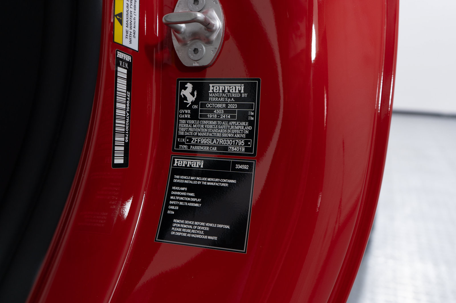 Certified 2024 Ferrari 296 GTB RWD image 12