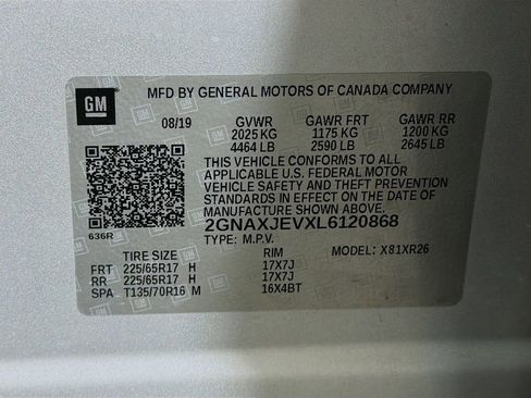 Used 2020 Chevrolet Equinox LT w/ Driver Convenience Package image 34