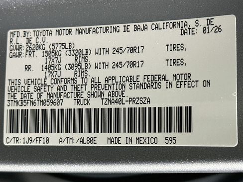 Used 2026 Toyota Tacoma SR5 RWD image 12