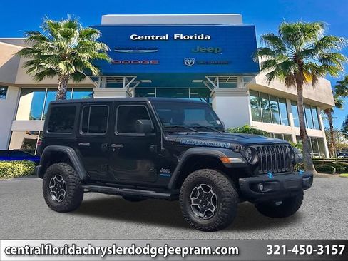 Used 2022 Jeep Wrangler Unlimited Rubicon 4xe w/ Steel Bumper Group AWD/4WD image 1