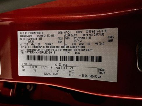 Certified 2024 Ford Ranger Lariat w/ Advanced Towing Package image 33