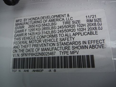 Used 2022 Honda Pilot Special Edition image 54