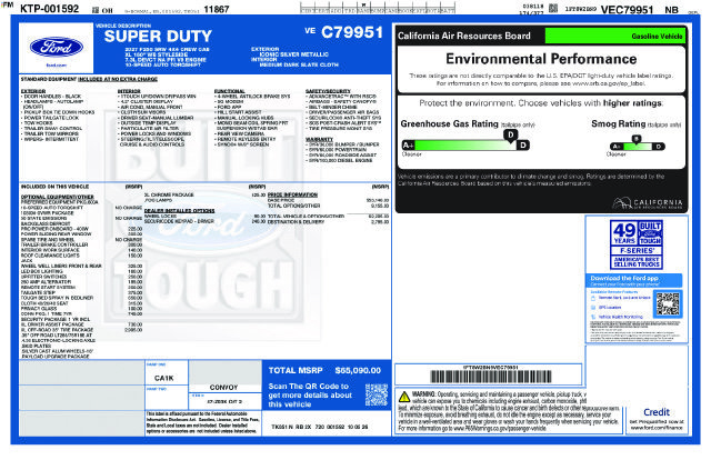 New 2027 Ford F250 XL w/ XL Off-Road 35" Tire Pakckage AWD/4WD image 4