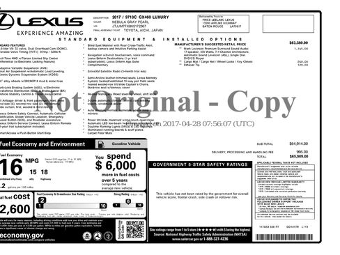 Used 2017 Lexus GX 460 Luxury w/ Preferred Accessory Package image 3