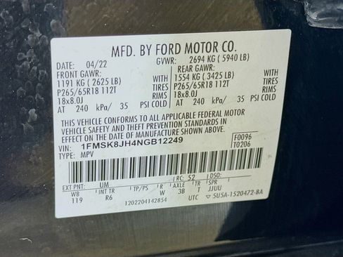Used 2022 Ford Explorer Timberline AWD/4WD image 41