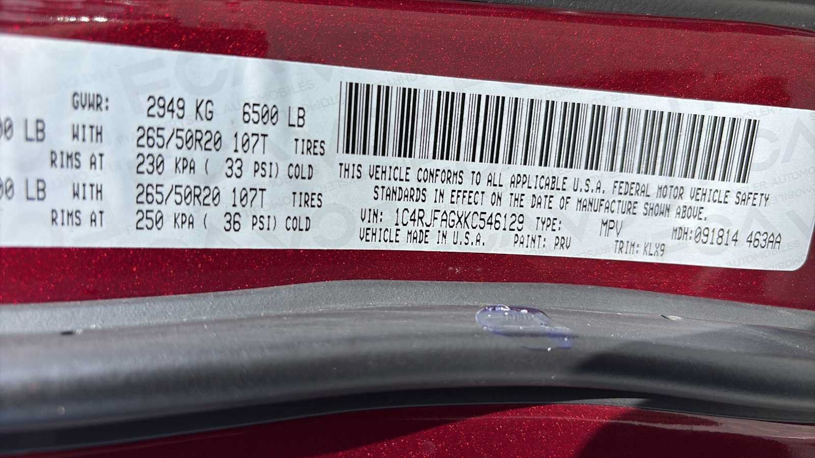 Used 2019 Jeep Grand Cherokee Altitude AWD/4WD image 15
