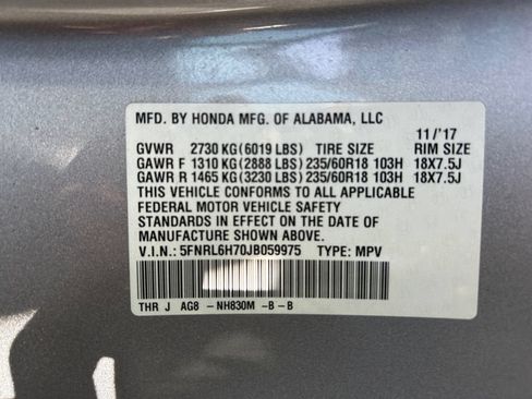 Used 2018 Honda Odyssey EX-L image 36