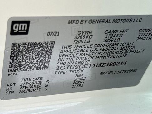 Certified 2021 GMC Sierra 1500 SLT w/ SLT Premium Package image 35