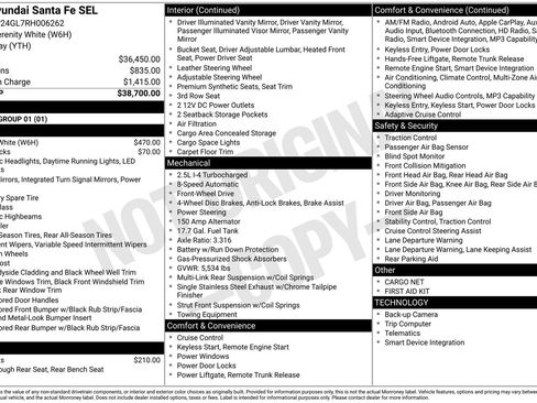 Used 2024 Hyundai Santa Fe SEL FWD image 33