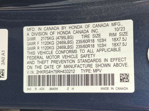 Certified 2024 Honda CR-V EX-L image 34